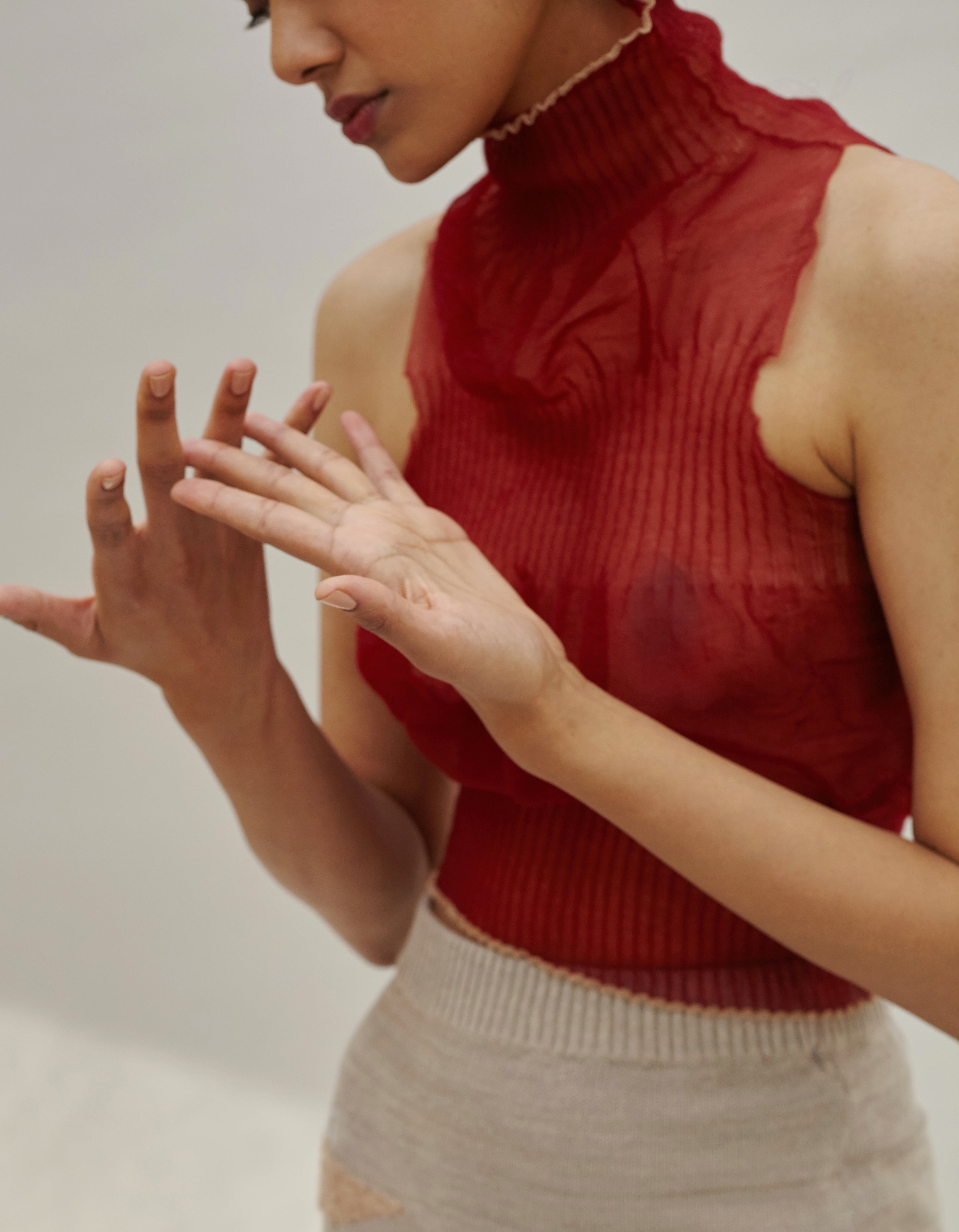Monofilament Turtleneck