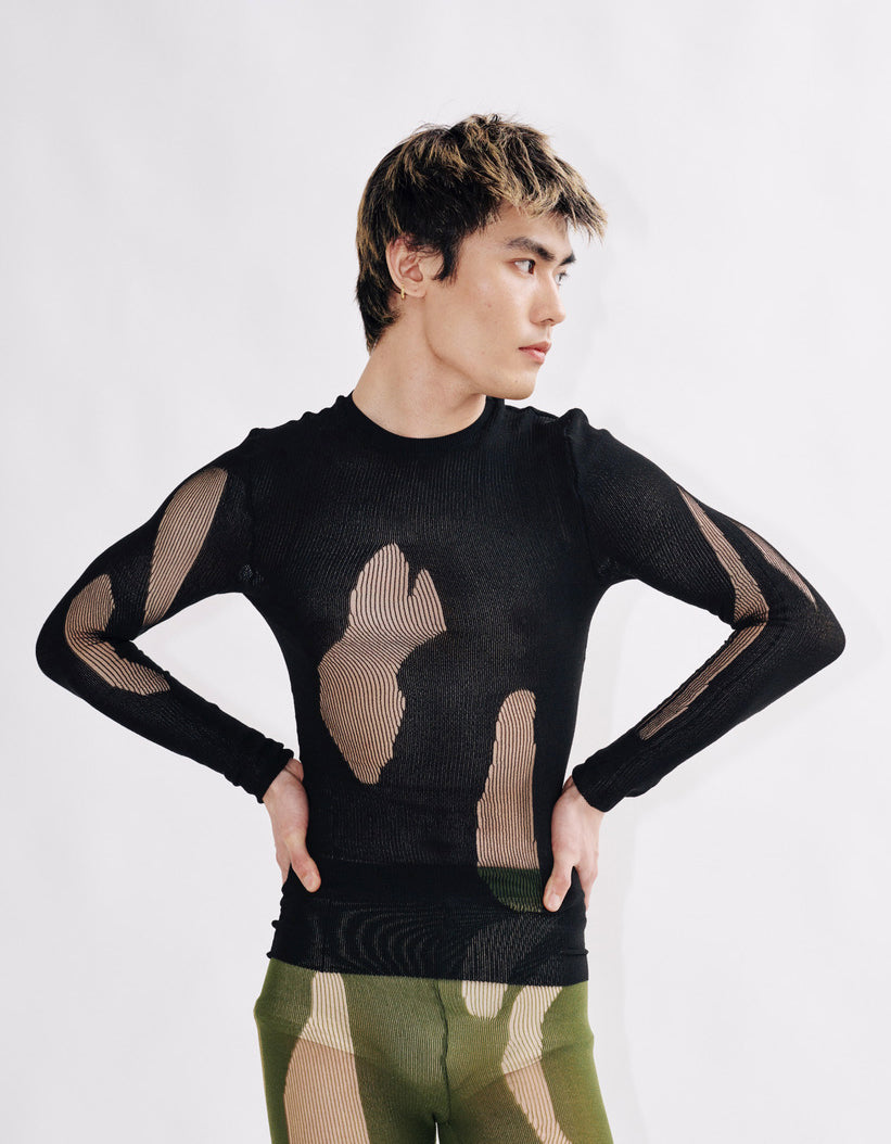 Drop Stitch Top - Long Sleeve