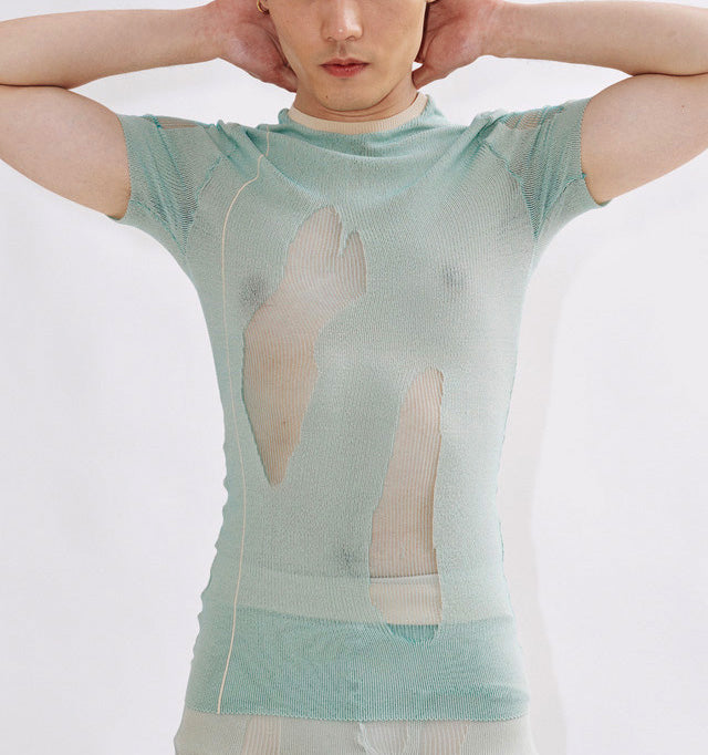 Drop Stitch Top - Short Sleeve